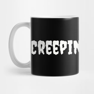 Creeping It Real Graphic Shirt - Comfy Cotton Halloween Top, Essential for Horror Fans, Great Spooky Season Gift Idea Mug